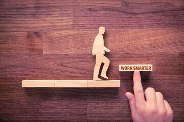 Wall Mural - work smarter motivation concept