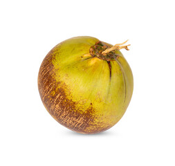 Green fruit coconut isolated on white background