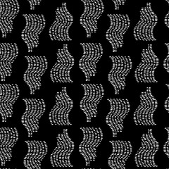 black and white abstract geometric shapes seamless pattern, vector illustration endless repeatable texture background