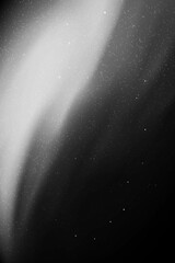Sticker - Night starry sky. Northern lights, aurora borealis. Black white vector