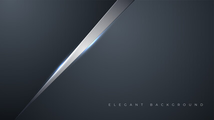 Wall Mural - futuristic elegant background with dark black navy. business presentation luxury banner with abstrac