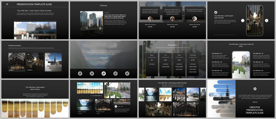 Wall Mural - vector templates for website design, presentations, portfolio. templates for presentation slides, fl