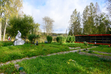 Wall Mural - War burial, Kokoshkino, Rzhev district, Tver region, Russian Federation, September 19, 2020