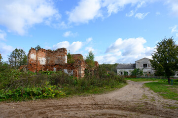 Wall Mural - Ruines of the main house of the estate 