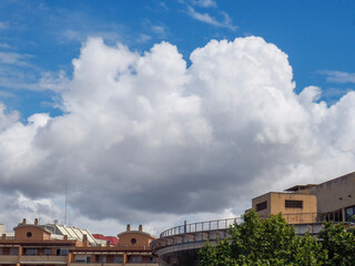 clouds over the city