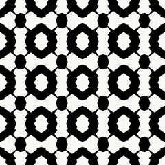 Aufkleber - seamless monochrome ornament. vector and same shape.