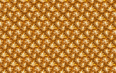 Fresh ananas comosus seamless texture. Pineapple bark seamless background