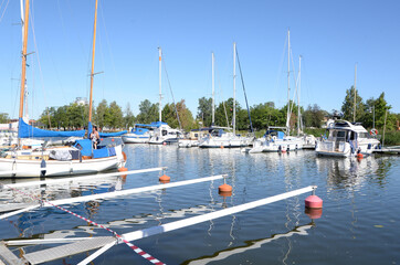 Poster - Hafen in Nyköping, Schweden