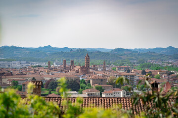 the town of alba town, cuneo, langhe wine region, piemonte, italy