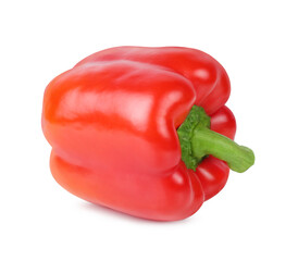 Bell pepper, red, isolated on a white background