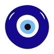 © AndS - Glass islamic, greek amulet. Evil eye protection sign.