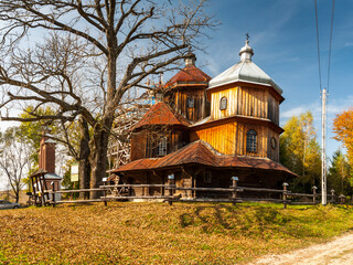 Poster - Cerkiew w Bystrem pod wezwaniem Michała Archanioła, Polska, Bystre / Orthodox church in Bystre dedicated to Michael the Archangel, Poland, Bystre