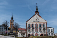 Famous Historic Town Hall In Waidhofen An Der Thaya, Lower Austria 24.04.2021