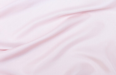 Pink fabric pattern background, silky and soft pink fabric texture background