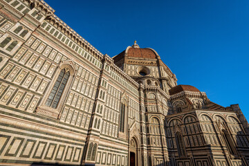 Sticker - The Florence Cathedral (Duomo di Santa Maria del Fiore) with the famous dome by the architect Filippo Brunelleschi. Tuscany, Italy, Europe.