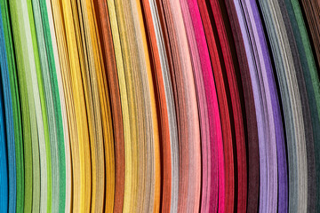 Wall Mural - rainbow colors paper composition.Color spectrum banner. Colorful striped pattern background.