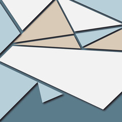 Wall Mural - triangles background. minimal layout. modern triangles design. 3d geometric background. cover layout