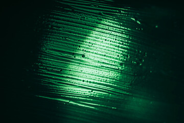 Aufkleber - Beautiful abstract surreal brush smear green light pastel dark magic. Background pattern for design. Macro photography view.