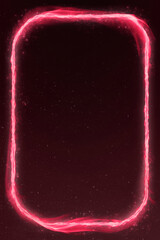 Poster - Pink rectangle fire frame with black background