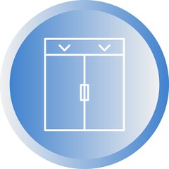 Sticker - Unique Elevator Line Vector Icon