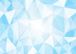 透明イメージのポリゴン背景イラスト　幾何学模様クリスタル　宝石　氷　Polygonal background crystal