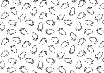 Mango pattern wallpaper. Mango sign.