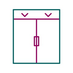 Poster - Unique Elevator Line Vector Icon