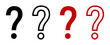 © SVIATOSLAV - Set of question mark icons. Vector illustration.