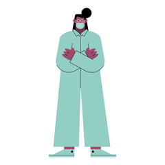 Sticker - afro female surgeon