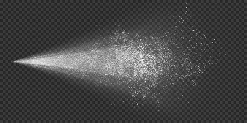 Water spray mist background. Vector water jet atomizer