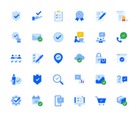 check mark icons set for personal and business use. vector illustration icons for graphic and web de