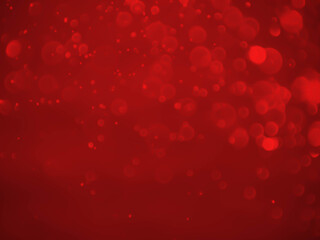 Wall Mural - red bokeh background with soft blur bokeh light.