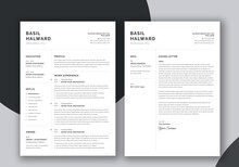 Minimalist Resume And Cover Letter Set