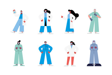 Sticker - eight doctors staff