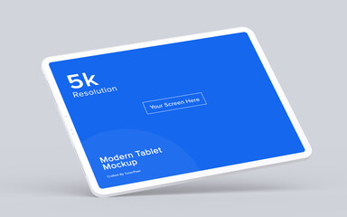Wall Mural - tablet mockup | fully editable file, replaceable screen, separated shadow and background