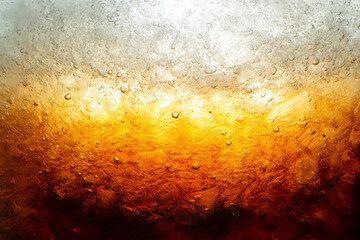 Cola with Ice. Food background ,Cola close-up ,design element. Beer bubbles macro,Ice, Bubble, Backgrounds, Ice Cube, Abstract Backgrounds