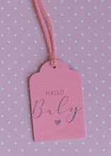 Gift Tag For A New Baby Girl 