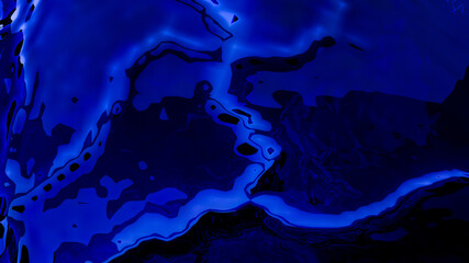 Wall Mural - blue abstract background, smooth blue lines with glitter.