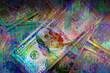 money on a wall color art