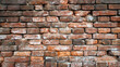 Red brick wall background, Red brick wall texture grunge background with vignetted corners to interior design