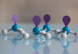 A group of molecular models of ammonia