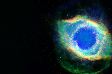 Wall Mural - galaxy of unusual shape. elements of this image were furnished by nasa.