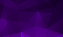 Abstract Purple Black Gradient Triangle Background. 3D Triangles. Modern Wallpaper.