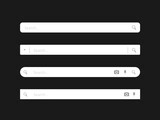 Fototapeta Przestrzenne - Search bar SVG template for websites and mobile applications.