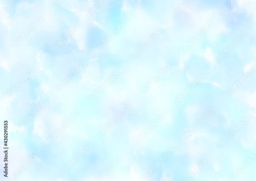 水彩画 水色 背景 フレーム 水彩画 水色 背景 フレーム
