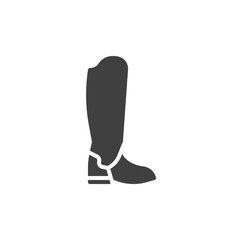 Wall Mural - Riding boots vector icon