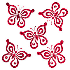 Wall Mural - Butterflies with Pattern