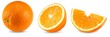 © Dmytro - collection of cut of orange isolated on white background. healthy food. clipping path