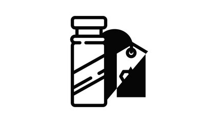 Poster - Propolis bottle icon animation outline best object on white background