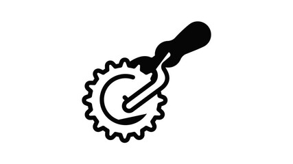 Poster - Apiary wheel tool icon animation outline best object on white background